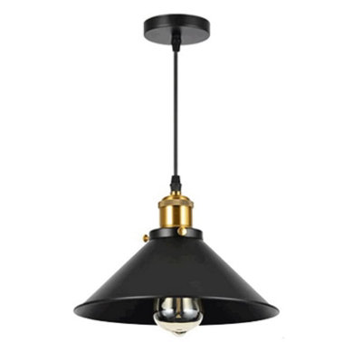 Indoor Chandelier Modern Retro Wrought Iron Ceiling Pendent Lamp Black