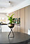 Indoor Kensington Tall Round Planter on Stand - Metal - L20 x W20 x H42 cm - Brass