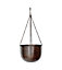 Indoor Mayfair Hanging Planter - Mild Steel - L30 x W30 x H21 cm - Mocha