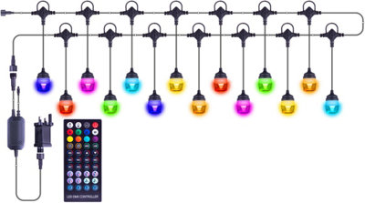 Indoor Outdoor Decorative Colour Changing Bluetooth Remote Controlled Lights