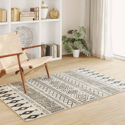 Indoor & Outdoor Rug Short Pile Multicolour 120x180 cm Anti Slip | DIY ...