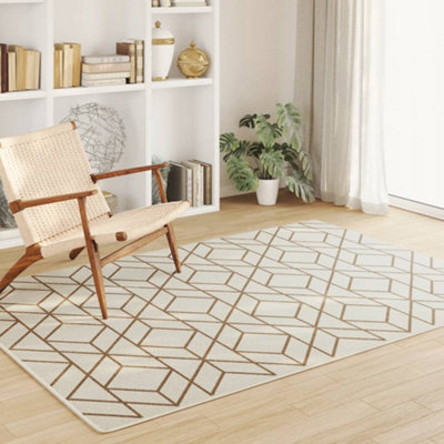 Indoor & Outdoor Rug Short Pile Multicolour 160x230 cm Anti Slip