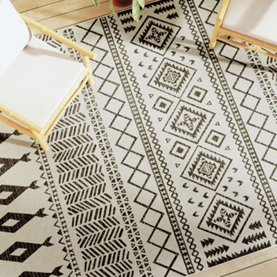 Indoor & Outdoor Rug Short Pile Multicolour 190x300 cm Anti Slip