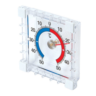Indoor / Outdoor Thermometer -50 to +50 Degree C Wall Window