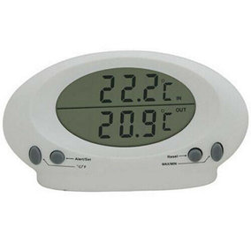 Indoor Outdoor Thermometer -50 to 70 degrees Celsius Farenheit Large LCD Display