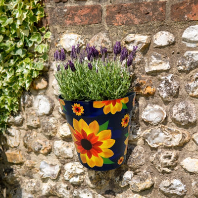 Indoor Outdoor ZEST Wall Pot Sunflower