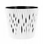 Indoor Plant Pots with Insert Plastic Flowerpot Small Large White 19cm