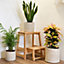 Indoor Planter Basket Natural Navy Seagrass Set of Three 25cm, 20cm & 17cm Diameter Garden Gear