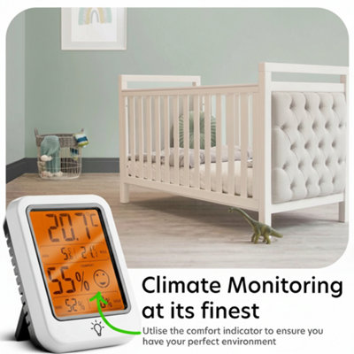 Indoor Temperature and Humidity Monitor Thermometer Hygrometer Max Min ...