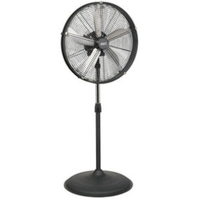 Industrial 20" Oscillating Pedestal Fan - 3 Speed - High Velocity - Guarded