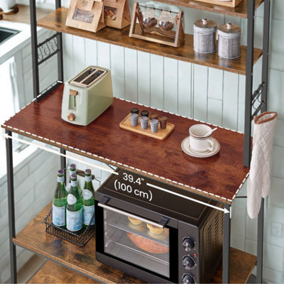 Industrial 6 Tier Kitchen Storage Rack With Shelves