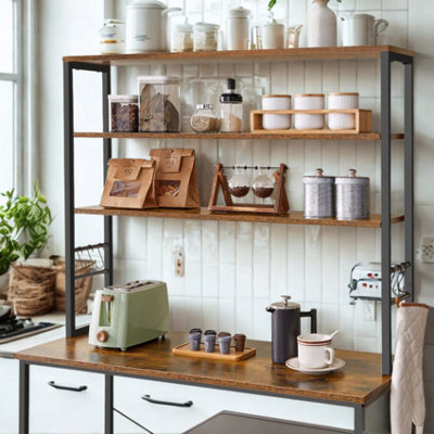 Industrial 6 Tier Kitchen Storage Rack With Shelves