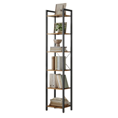 Industrial 6-Tier Shelving Unit 187cm