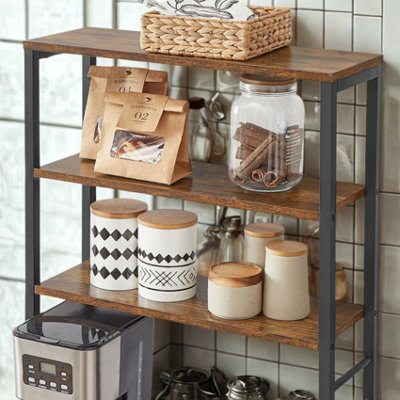 Industrial 6 Tier Wide Kitchen Storage Rack With Shelves