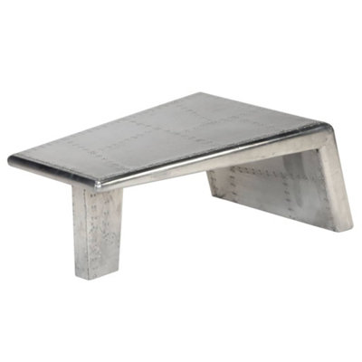 Industrial Aviator Coffee Table Aluminium Vintage Aircraft Airman Style