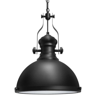Industrial Black Ceiling Pendant Light M0146 with 9W WW LED