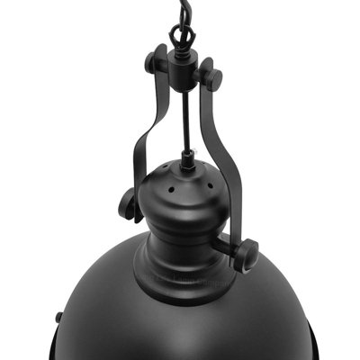 Industrial Black Ceiling Pendant Light M0146 with 9W WW LED