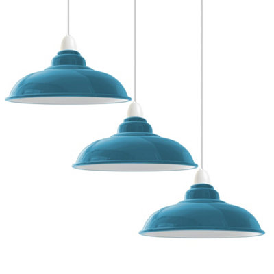 Industrial Ceiling Pendant Light Shades, Retro Vintage Style Curvy ...