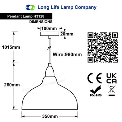 Industrial Ceiling Rustic Copper Pendant Light Barn Lamp Shade H3128