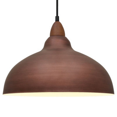 Industrial Ceiling Rustic Copper Pendant Light Barn Lamp Shade H3128