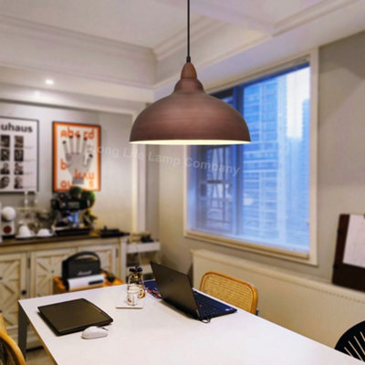 Industrial Ceiling Rustic Copper Pendant Light Barn Lamp Shade H3128