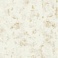 Industrial Concrete Wallpaper Metallic Gold / White AS Creation AS230775