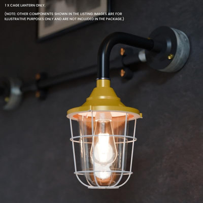 Industrial Fisherman Caged Style Conduit Pipe Light Shade 3/4