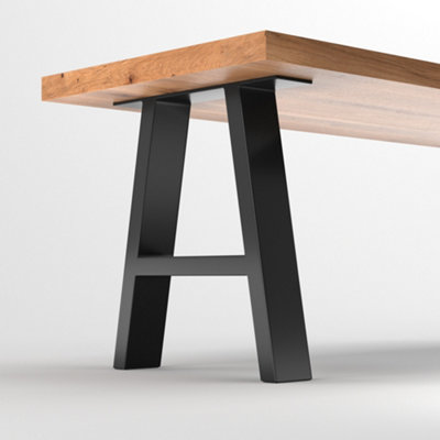 Industrial Furniture Legs Black Ladder Iron Table Legs L35 x W7 x H40cm ...