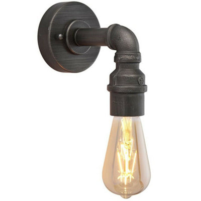Stunning Exposed Pipe Vanity Cabinet Lighting image