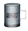 Industrial Kitchen Galvanised Metal Salt Dispenser Pot
