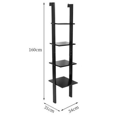 Industrial Ladder Shelf 5Tier Bookcase Rack 160mm(H)