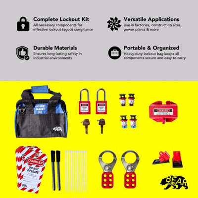 Industrial Lockout Tagout Kit (Loto) - Complete Safety Compliance Set ...