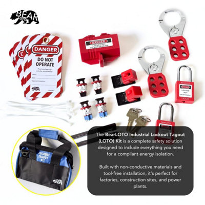 Industrial Lockout Tagout Kit (Loto) - Complete Safety Compliance Set ...