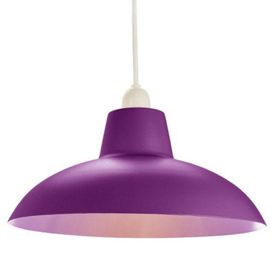 Purple pendant store light shade