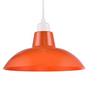 Orange lamp store shade b&q