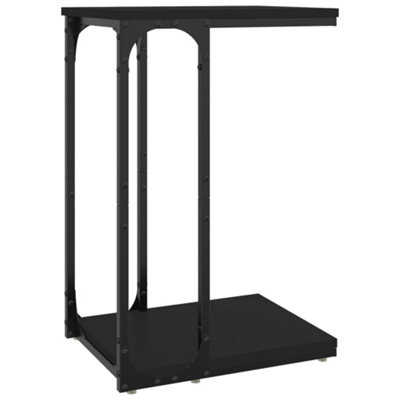 Industrial Side Table Black 40x30x60 cm Engineered Wood