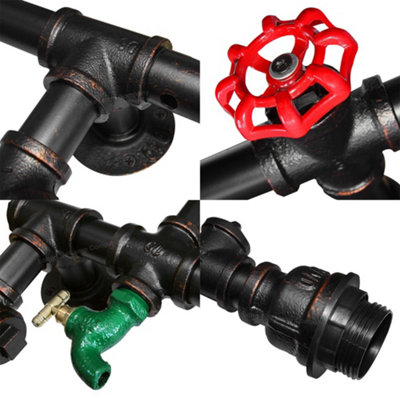 Shop Industrial Steampunk Iron Rustic Vintage Water Pipe Tap Gun Shape ...