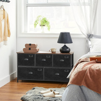 Industrial Storage Unit, Wide Fabric Drawer System with Metal Framework ...