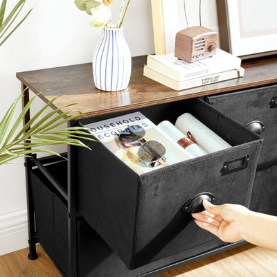 Industrial Storage Unit, Wide Fabric Drawer System with Metal Framework ...