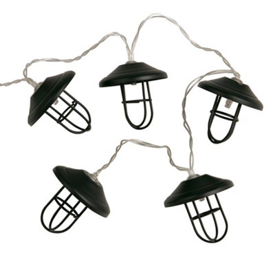 Industrial Style Battery Powered Outdoor Garden LED String Lights Decoration