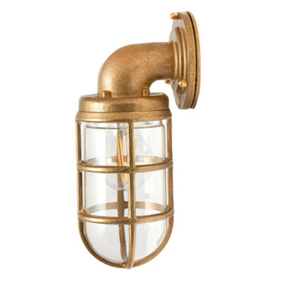 Industrial Style Metal Caged Outdoor Wall Light