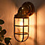 Industrial Style Metal Caged Outdoor Wall Light