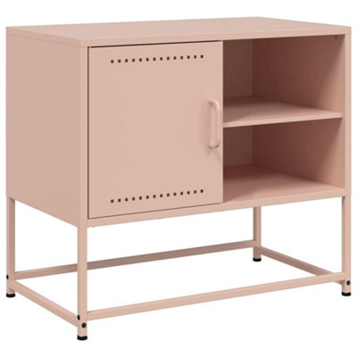 Industrial TV Cabinet Pink 68x39x60.5 cm Steel