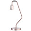Industrial Vintage Style Shiny Copper Plated Table Lamp with Inline Switch