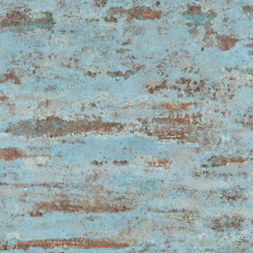 Industrial Wall Texture Wallpaper Blue AS Creation AS374153
