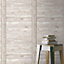 Industrial Wood Effect Wallpaper Rasch Light Grey Vinyl Paste The Wall Textured
