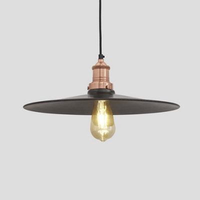 Brooklyn Flat Pendant - 15 Inch - Brass