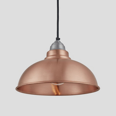 Industville Old Factory Pendant 12 Inch Copper Light Pewter Holder Diy At Bandq