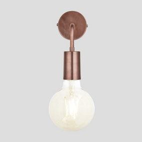 Industville Sleek Edison Wall Light in Copper