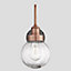Industville Swan Neck Outdoor & Bathroom Wall Light, Copper, Globe Glass